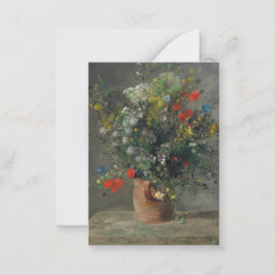 Pierre-Auguste Renoir - Blommor i Vas 1866 Anteckningskort