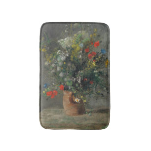 Pierre-Auguste Renoir - Blommor i Vas 1866 Badrumsmatta