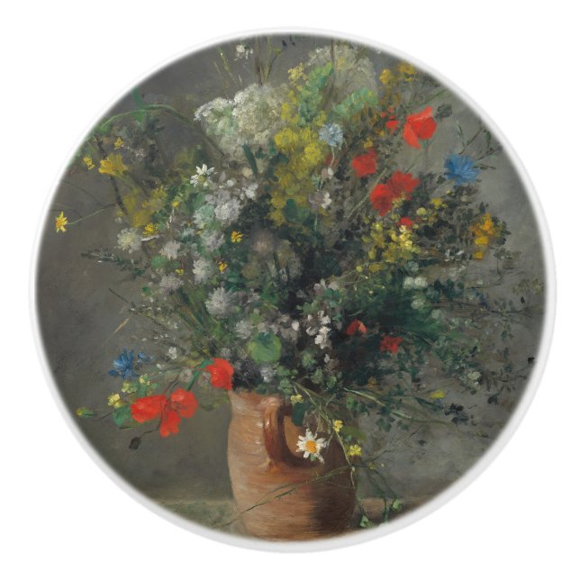 Pierre-Auguste Renoir - Blommor i Vas 1866 Knopp (Framsidan)