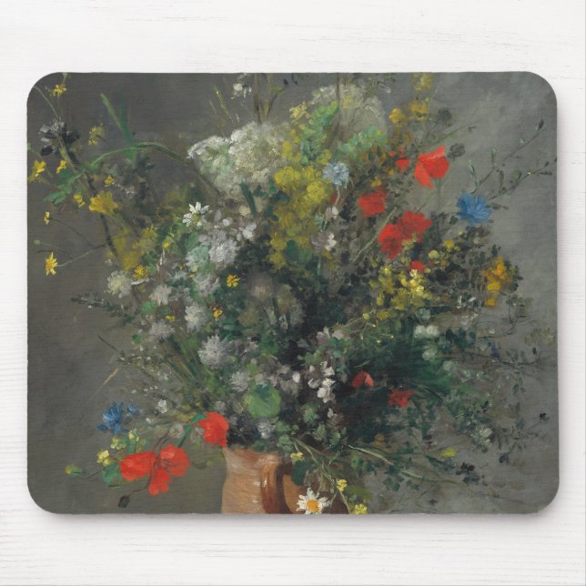 Pierre-Auguste Renoir - Blommor i Vas 1866 Musmatta (Framsidan)