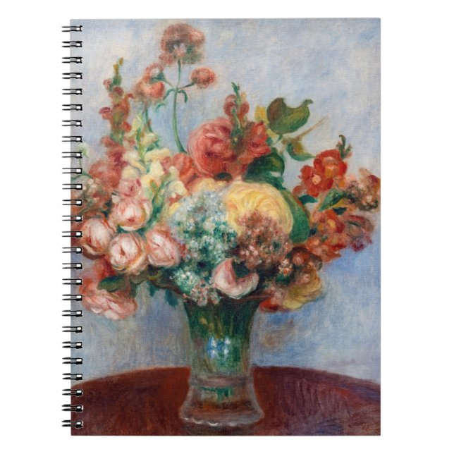Pierre-Auguste Renoir - Blommor i Vas Anteckningsbok (Framsidan)