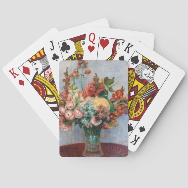 Pierre-Auguste Renoir - Blommor i Vas Casinokort (Baksidan)