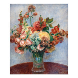 Pierre-Auguste Renoir - Blommor i Vas Fototryck