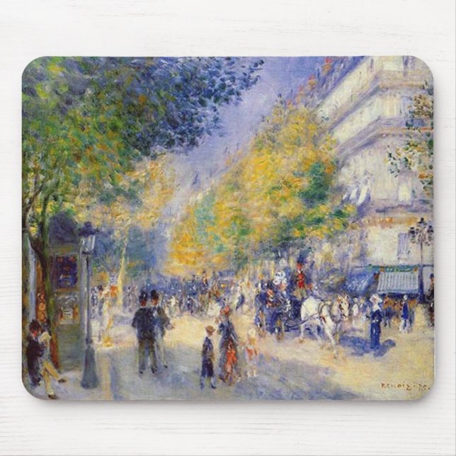 Pierre Auguste Renoir - Boulivards av Paris Musmatta (Framsidan)