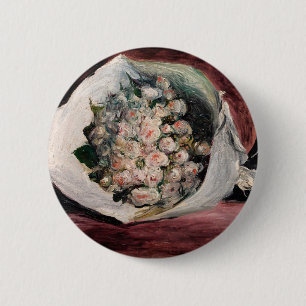 Pierre-Auguste Renoir - Bouquet i en låda Knapp