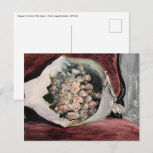 Pierre-Auguste Renoir - Bouquet i en låda Vykort