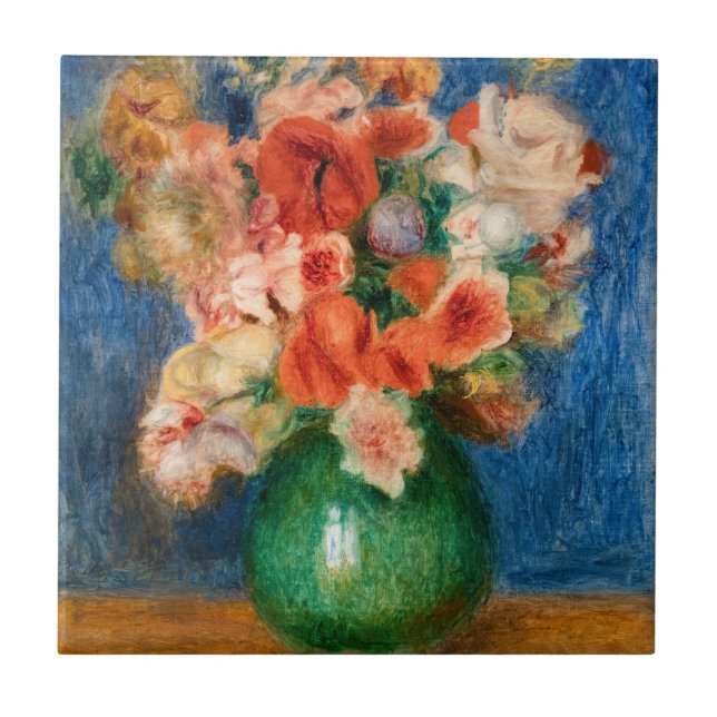 Pierre-Auguste Renoir - Bouquet Kakelplatta (Framsidan)