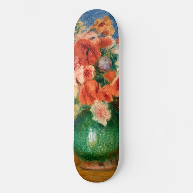 Pierre-Auguste Renoir - Bouquet Mini Skateboard Bräda 18,5 Cm (Framsida)