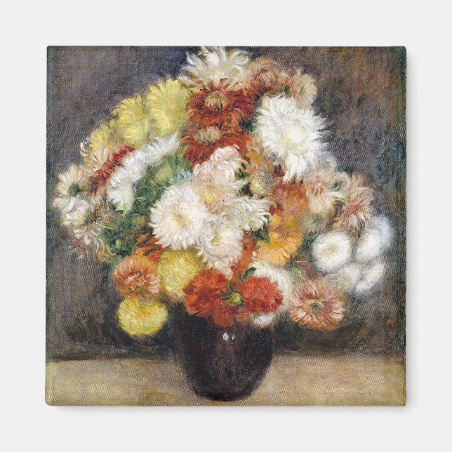 Pierre-Auguste Renoir Bouquet of Chrysanthemums Magnet (Framsidan)