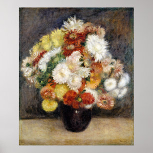 Pierre-Auguste Renoir Bouquet of Chrysanthemums Poster