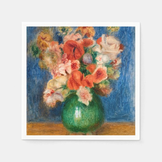 Pierre-Auguste Renoir - Bouquet Pappersservett (Framsidan)