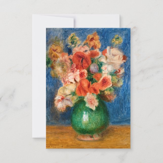 Pierre-Auguste Renoir - Bouquet Tack Kort (Framsida)