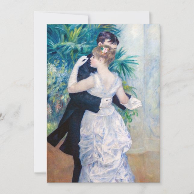 Pierre-Auguste Renoir - City Dance Inbjudningar (Framsida)
