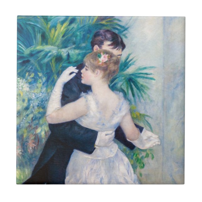 Pierre-Auguste Renoir - City Dance Kakelplatta (Framsidan)
