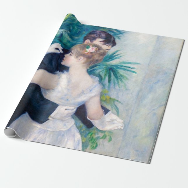 Pierre-Auguste Renoir - City Dance Presentpapper (Utrullad)