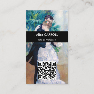 Pierre-Auguste Renoir - City Dance - QR-kod Visitkort