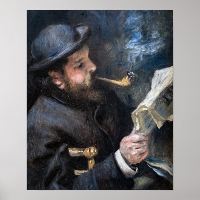 Pierre-Auguste Renoir - Claude Monet Reading Poster (Framsidan)