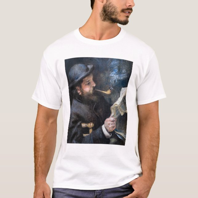 Pierre-Auguste Renoir - Claude Monet Reading T Shirt (Framsida)