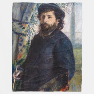 Pierre Auguste Renoir - Claude Monets Porträtt Fleecefilt