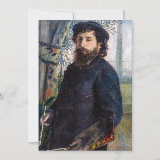 Pierre Auguste Renoir - Claude Monets Porträtt Inbjudningar (Framsida)