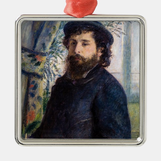 Pierre Auguste Renoir - Claude Monets Porträtt Julgransprydnad Metall (Framsidan)