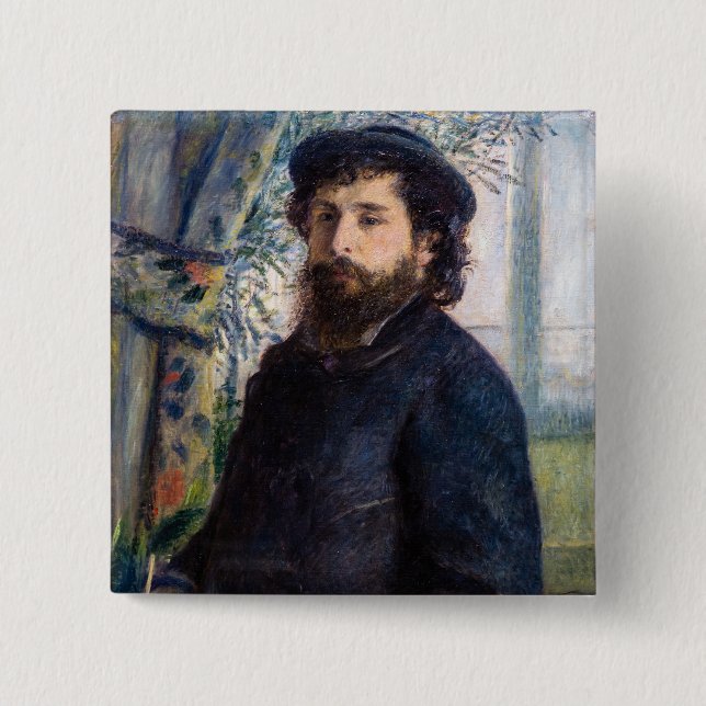 Pierre Auguste Renoir - Claude Monets Porträtt Knapp (Framsida)