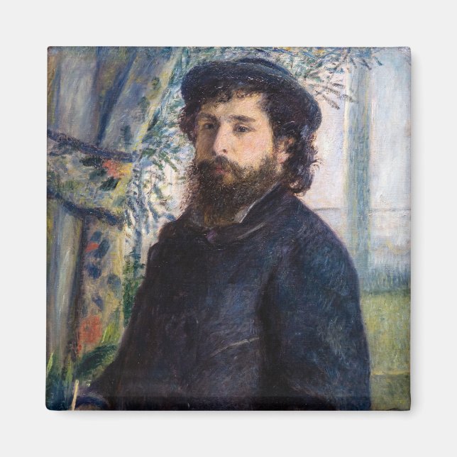 Pierre Auguste Renoir - Claude Monets Porträtt Magnet (Framsidan)