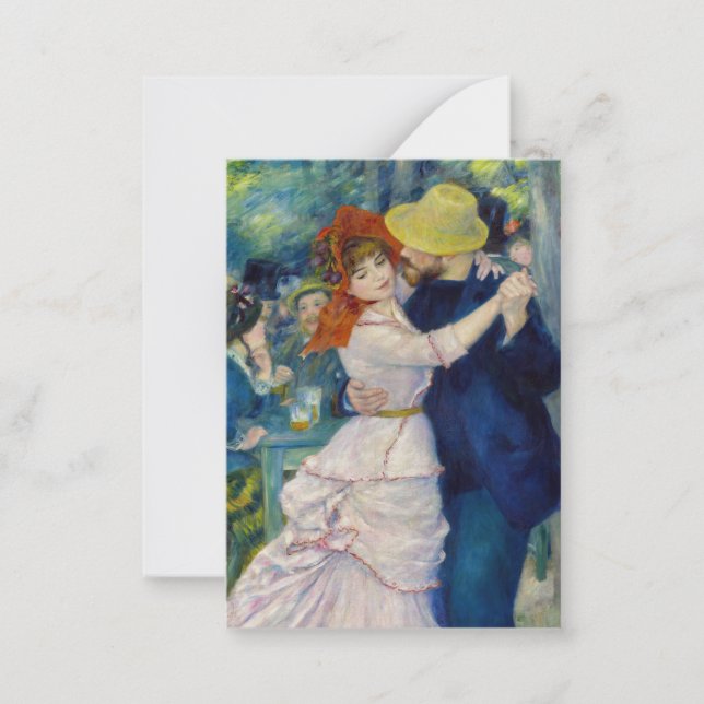 Pierre-Auguste Renoir - Dance at Bougival Anteckningskort (Framsida)