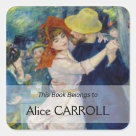 Pierre-Auguste Renoir - Dance at Bougival Fyrkantigt Klistermärke