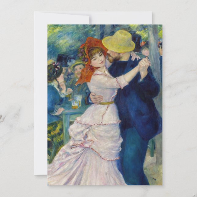 Pierre-Auguste Renoir - Dance at Bougival Inbjudningar (Framsida)