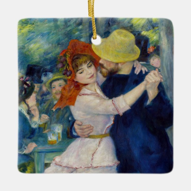 Pierre-Auguste Renoir - Dance at Bougival Julgransprydnad Keramik (Framsida)