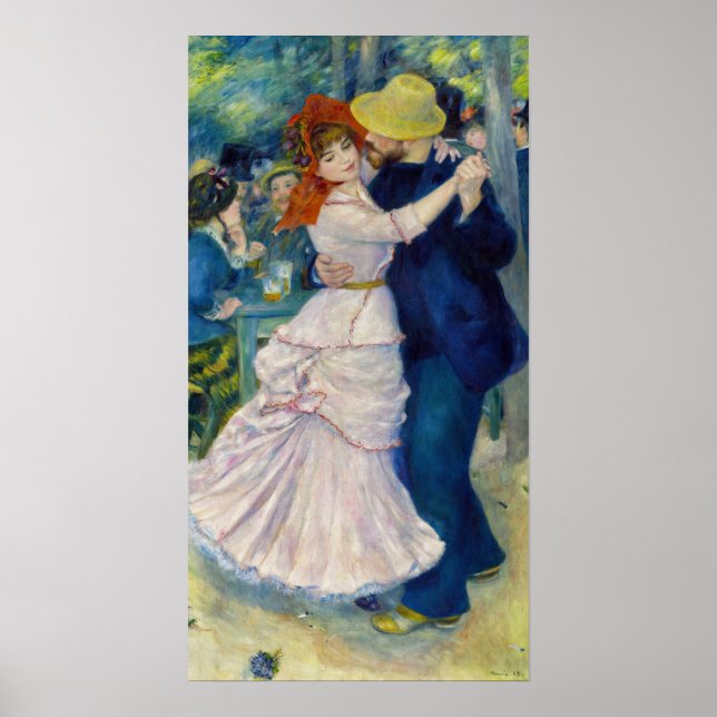 Pierre-Auguste Renoir - Dance at Bougival Poster (Framsidan)