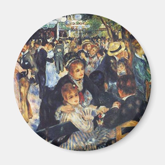 Pierre Auguste Renoir - Dance at Le Moulin de la G Magnet (Framsidan)