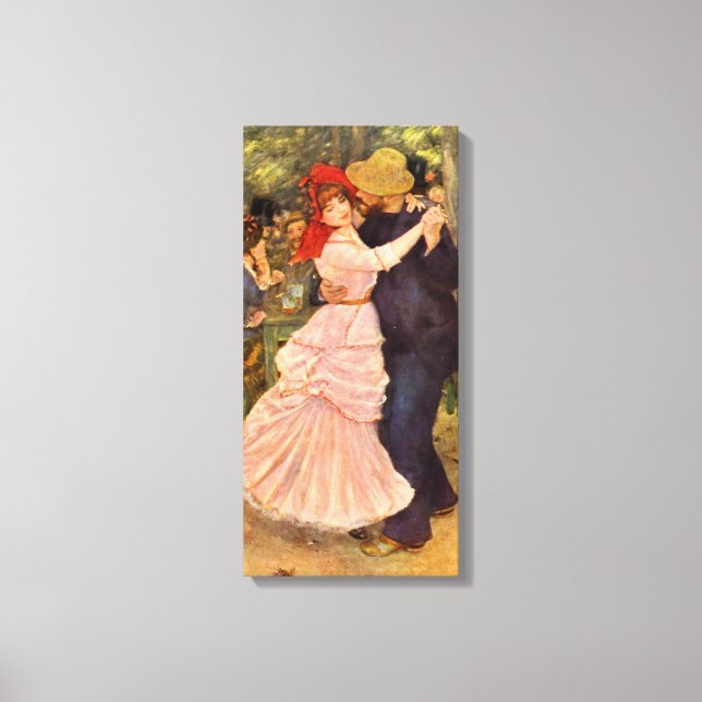 Pierre-Auguste Renoir Dance vid Bougiva Canvastryck (Framsida)