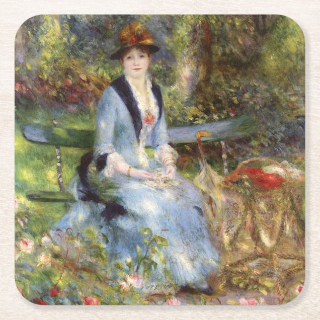 Pierre-Auguste Renoir - Dans les Ro Underlägg Papper Kvadrat (Framsidan)