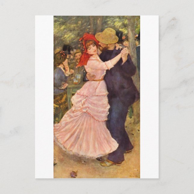 Pierre-Auguste Renoir - Danse à Bougival (1883) Vykort (Framsida)