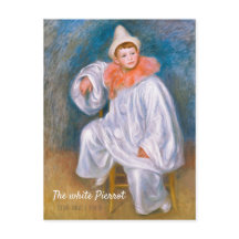 Pierre-Auguste Renoir Den vita Pierrot CC1066