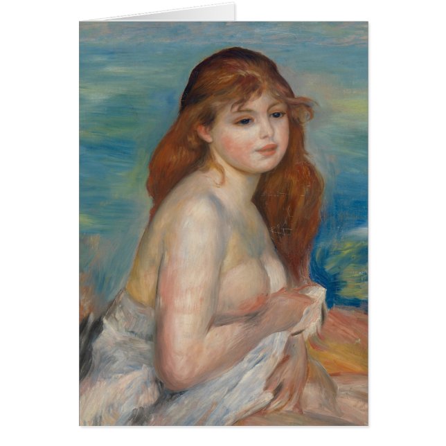 Pierre-Auguste Renoir Efter bad CC0444 Hälsningskort (Framsidan)