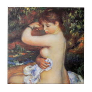 Pierre Auguste Renoir - Efter badet Kakelplatta