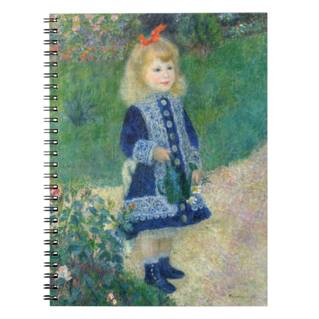 Pierre-Auguste Renoir - En flicka med en vaktburk Anteckningsbok (Framsidan)