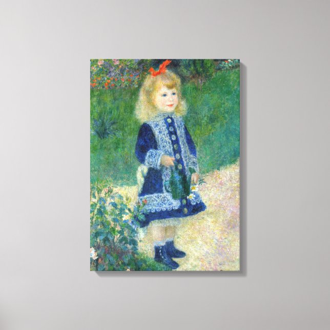 Pierre-Auguste Renoir - En flicka med en vaktburk Canvastryck (Framsida)