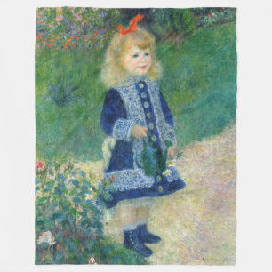 Pierre-Auguste Renoir - En flicka med en vaktburk Fleecefilt