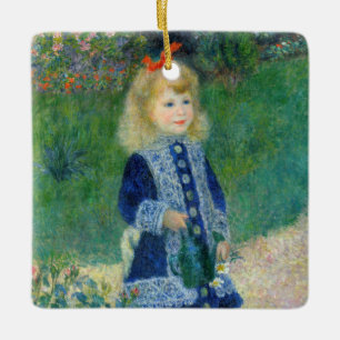 Pierre-Auguste Renoir - En flicka med en vaktburk Julgransprydnad Keramik