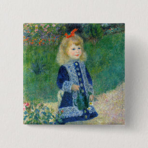 Pierre-Auguste Renoir - En flicka med en vaktburk Knapp
