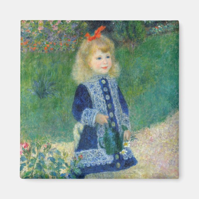 Pierre-Auguste Renoir - En flicka med en vaktburk Magnet (Framsidan)