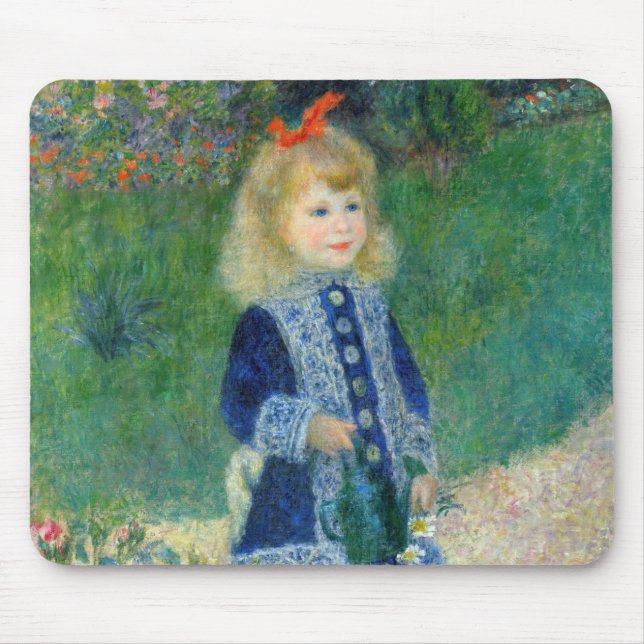 Pierre-Auguste Renoir - En flicka med en vaktburk Musmatta (Framsidan)