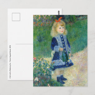 Pierre-Auguste Renoir - En flicka med en vaktburk Vykort