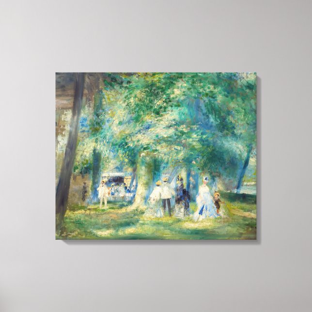 Pierre-Auguste Renoir - Festen på Saint-Cloud Canvastryck (Framsida)