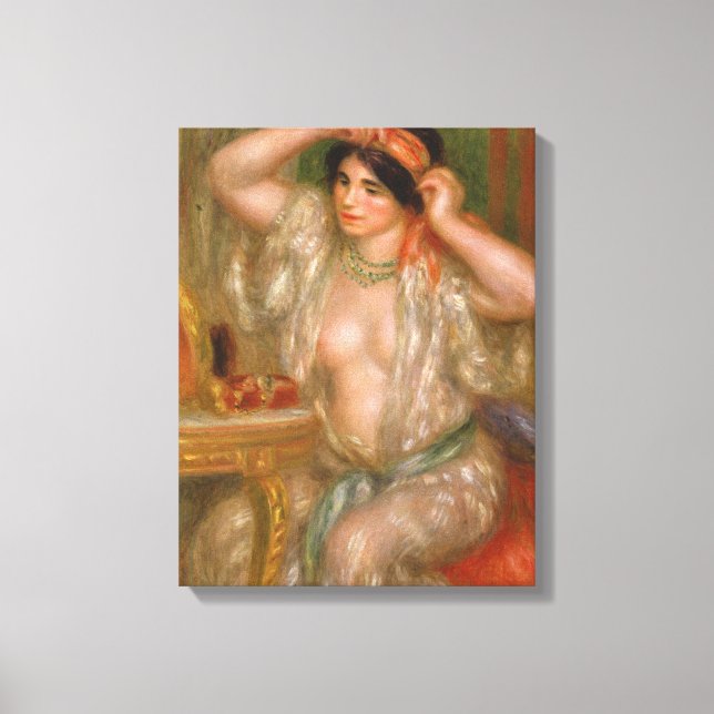 Pierre Auguste Renoir | Gabrielle vid Spegel Canvastryck (Framsida)
