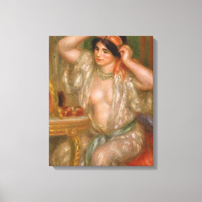 Pierre Auguste Renoir | Gabrielle vid Spegel Canvastryck (Framsida)